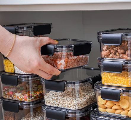 Transparent meal prep box
