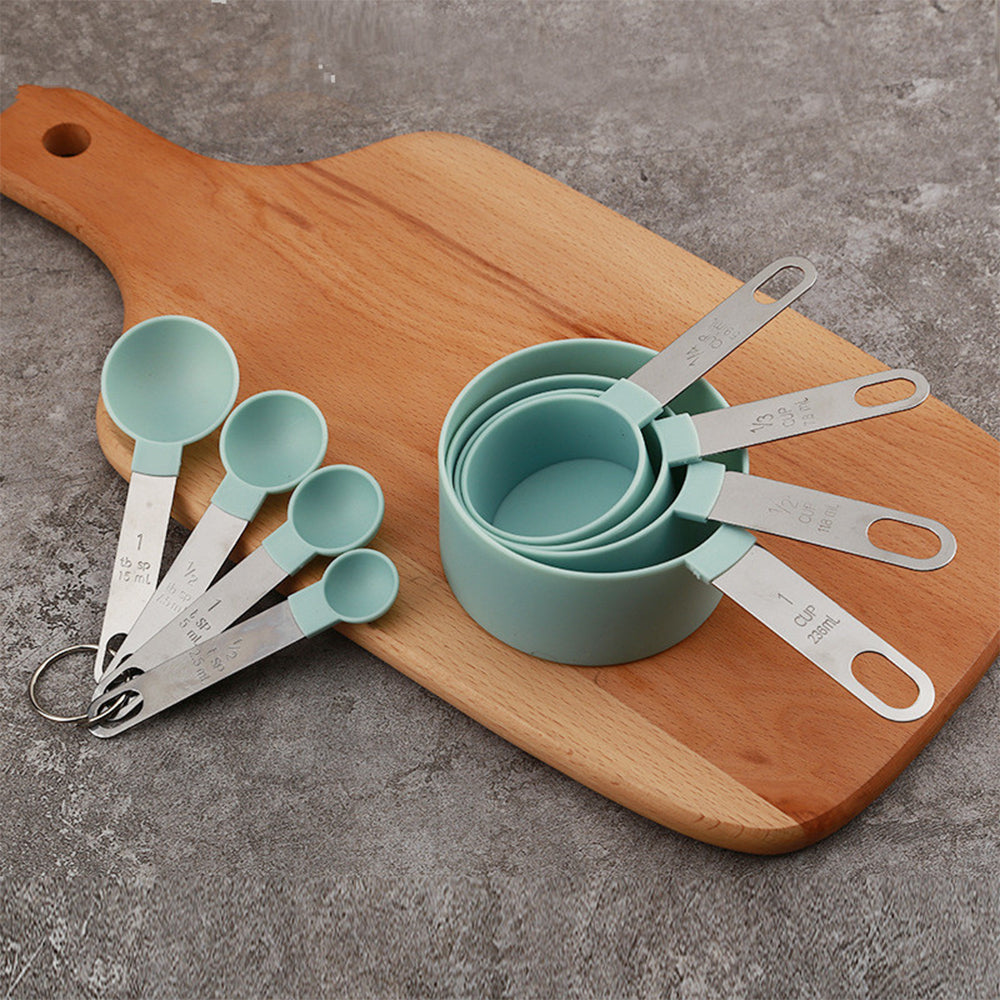 Stainless Steel 4 Pack Measuring Spoon and Cup Set
